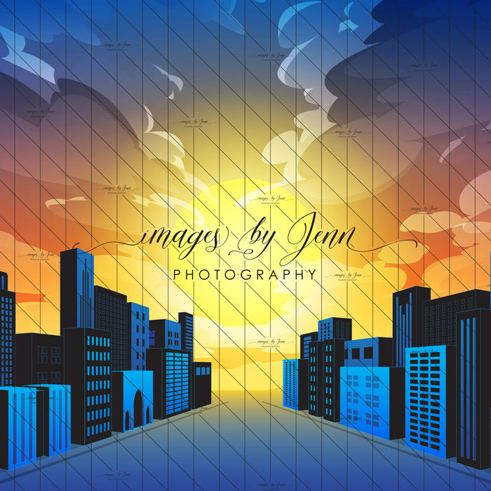 Comic Skyline Blue Drop (JG)