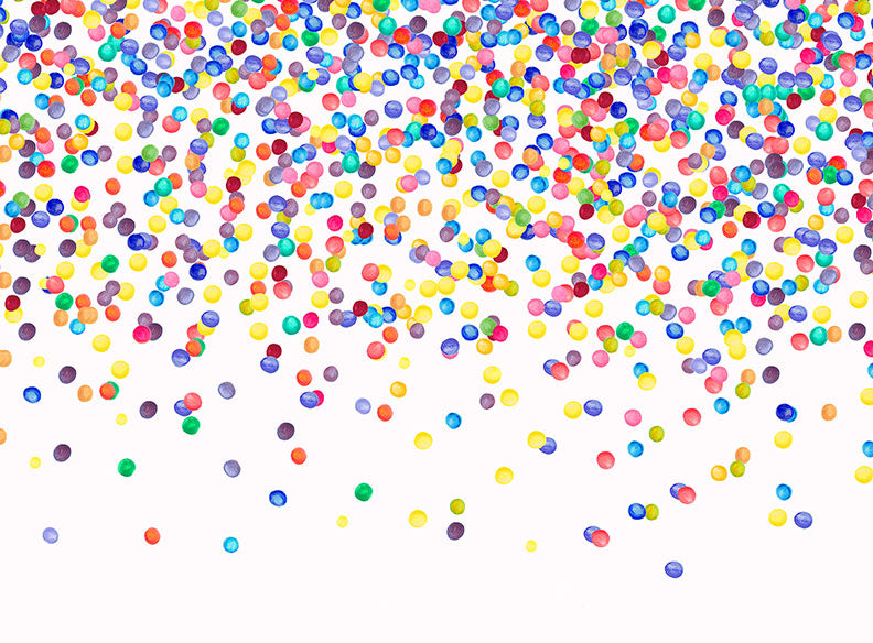 Confetti Color Wheel - 60x80 Horizontal  