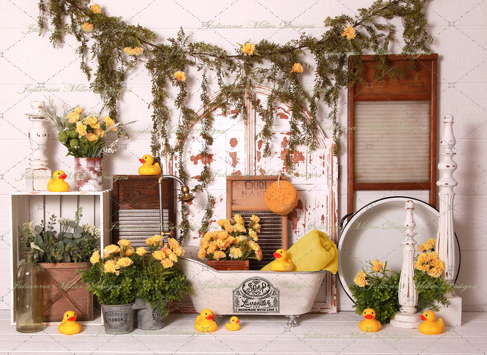 Cottage Bath Yellow Ducks