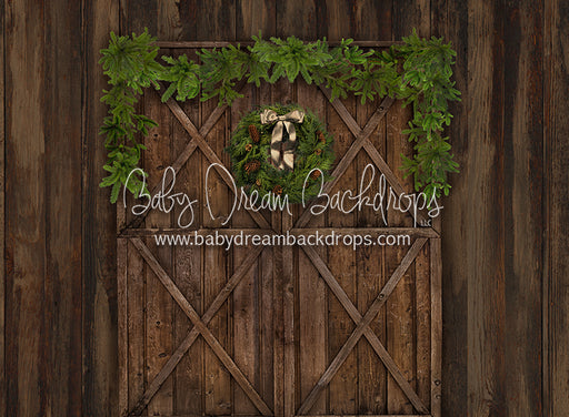 Cottage Christmas Barn Doors 