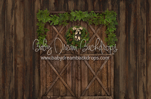 Cottage Christmas Barn Doors 