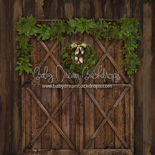 Cottage Christmas Barn Doors 