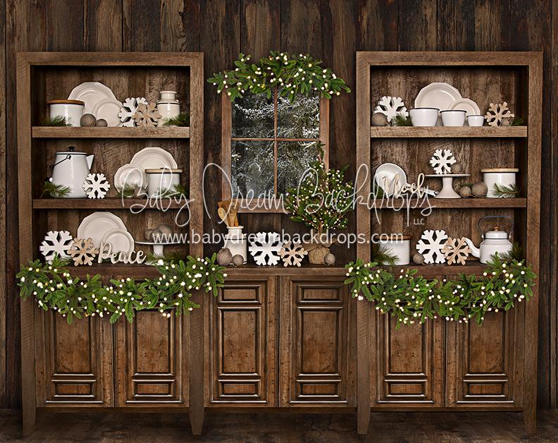 Cottage Christmas Kitchen Lights