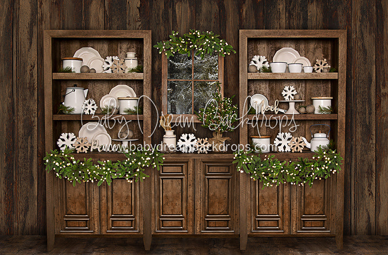 Cottage Christmas Kitchen Lights