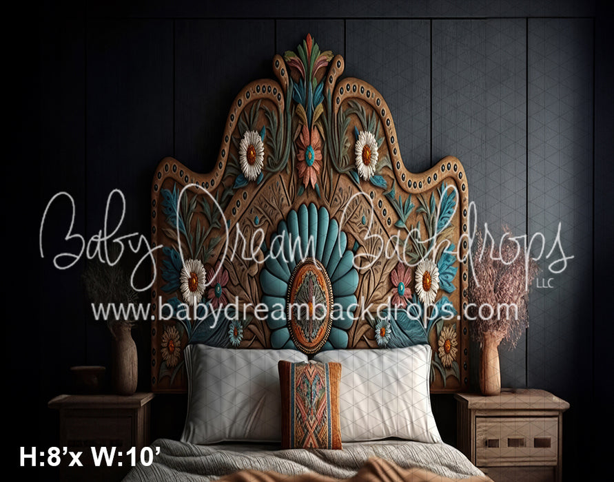 Country Floral Boho Headboard (SM) 