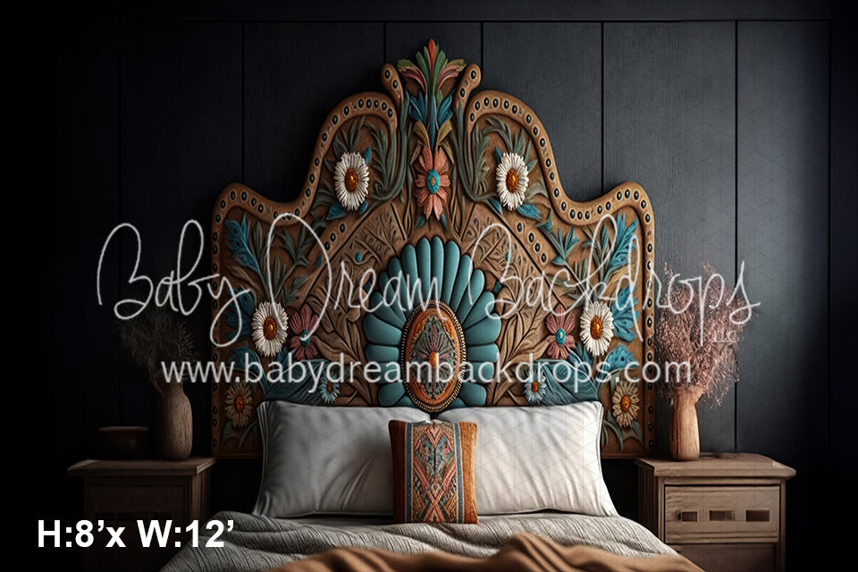 Country Floral Boho Headboard (SM) 