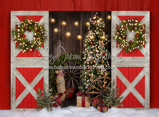 Country Christmas Barn Extra Lights