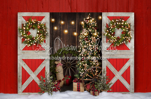 Country Christmas Barn Extra Lights