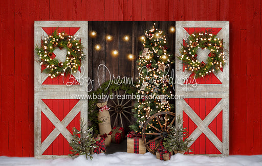 Country Christmas Barn Extra Lights