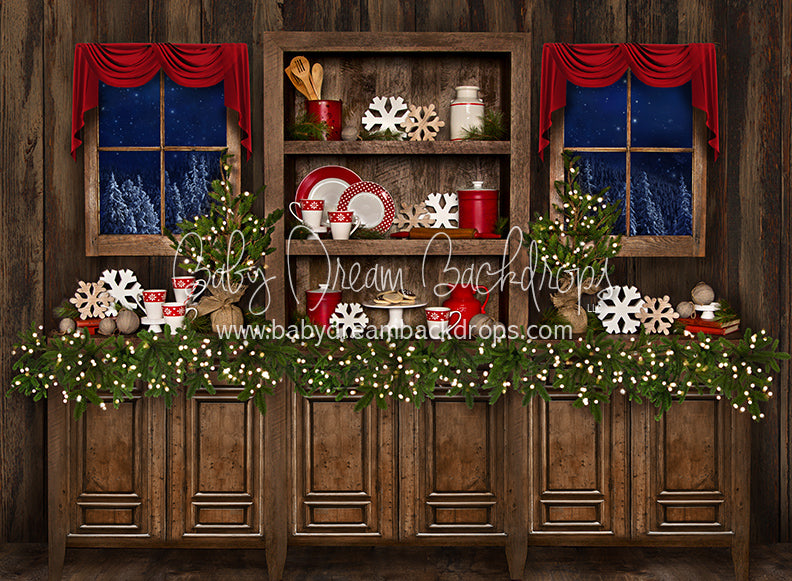 Country Christmas Kitchen Lights