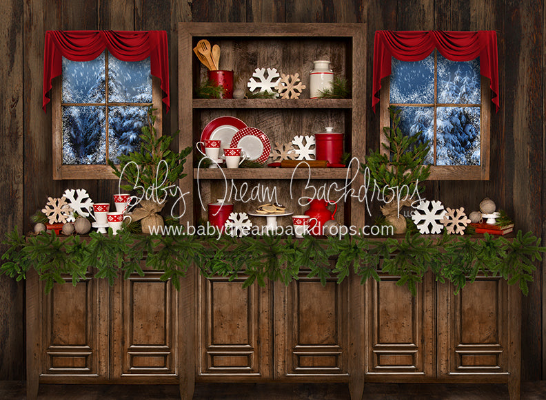 Country Christmas Kitchen (Claus Corner Window) 