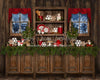 Country Christmas Kitchen (Claus Corner Window)
