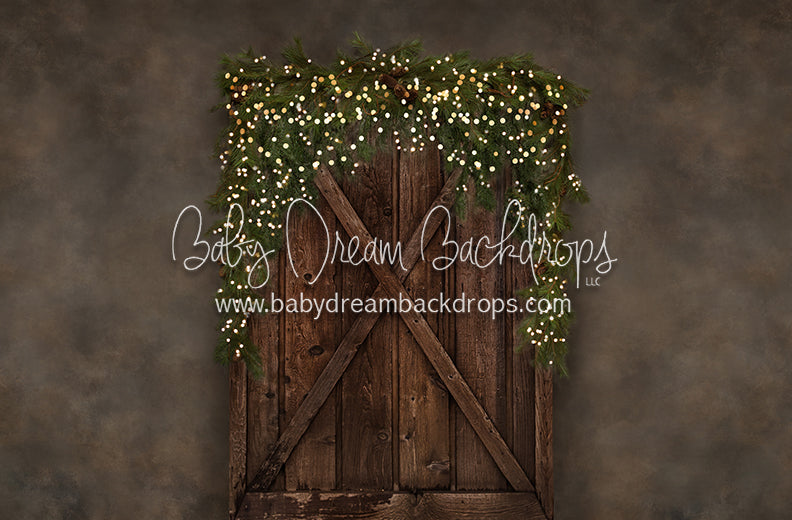 Country Yuletide Door (Lights)