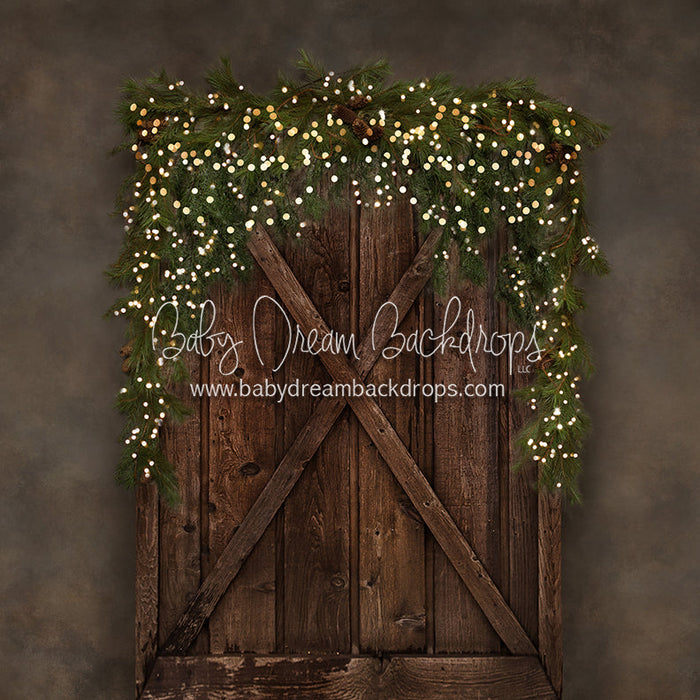 Country Yuletide Door (Lights)