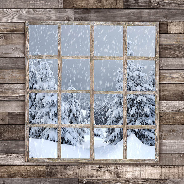 Country Christmas Winter Window - JA