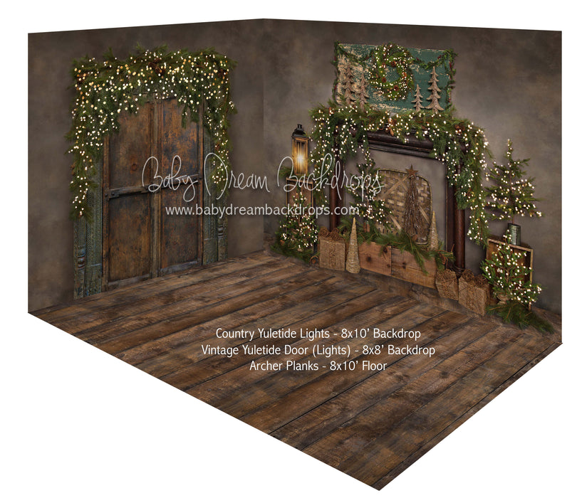 Country Yuletide Lights and Vintage Yuletide Door Lights Room