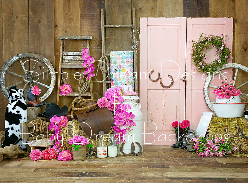 Cow Girl left 6x8 - SD (fleece)