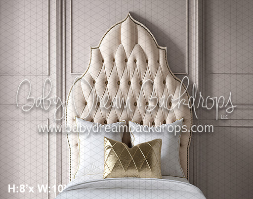 Cream Tufted Headboard (SM)