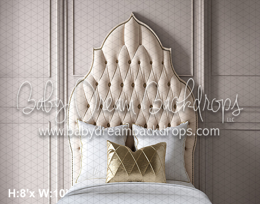 Cream Tufted Headboard (SM)