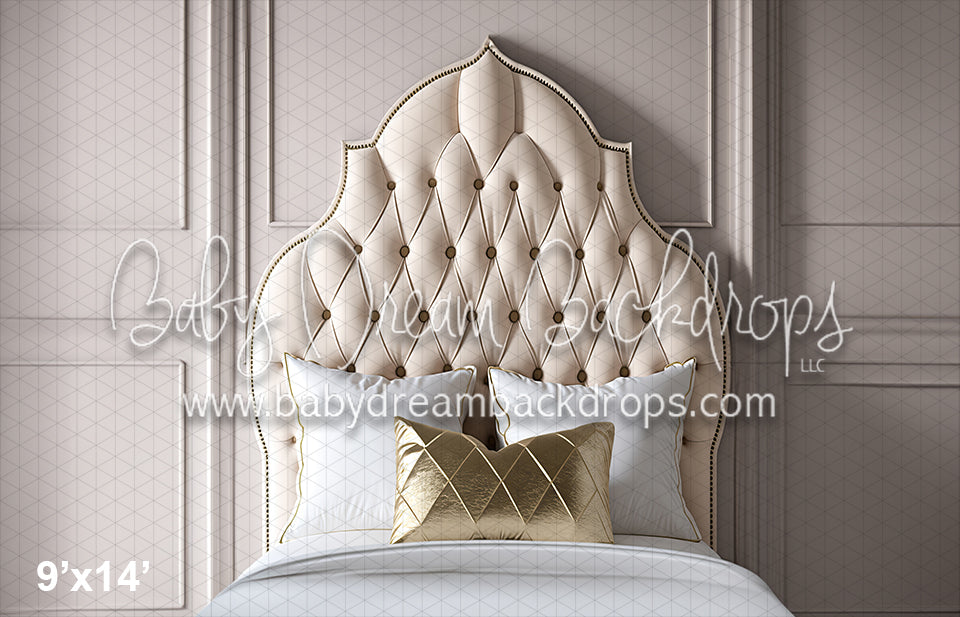 Cream Tufted Headboard (SM)