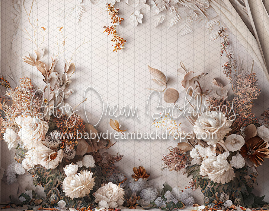 Creamy Painted Autumn Wall (MD)