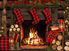 Cuddle Up for Christmas (Dark Mantel) - 60Hx80W - JA  
