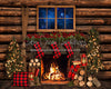 Cuddle Up for Christmas (dark mantel) - 8x10 - JA 