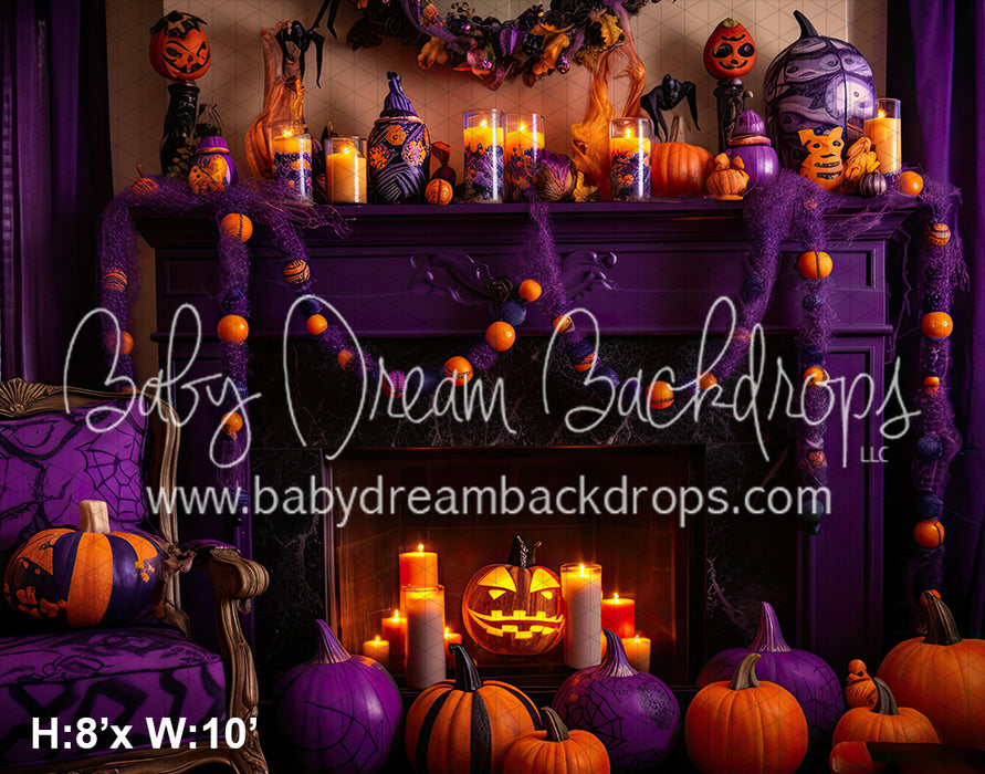 Cute Quirky Halloween Fireplace (SM)