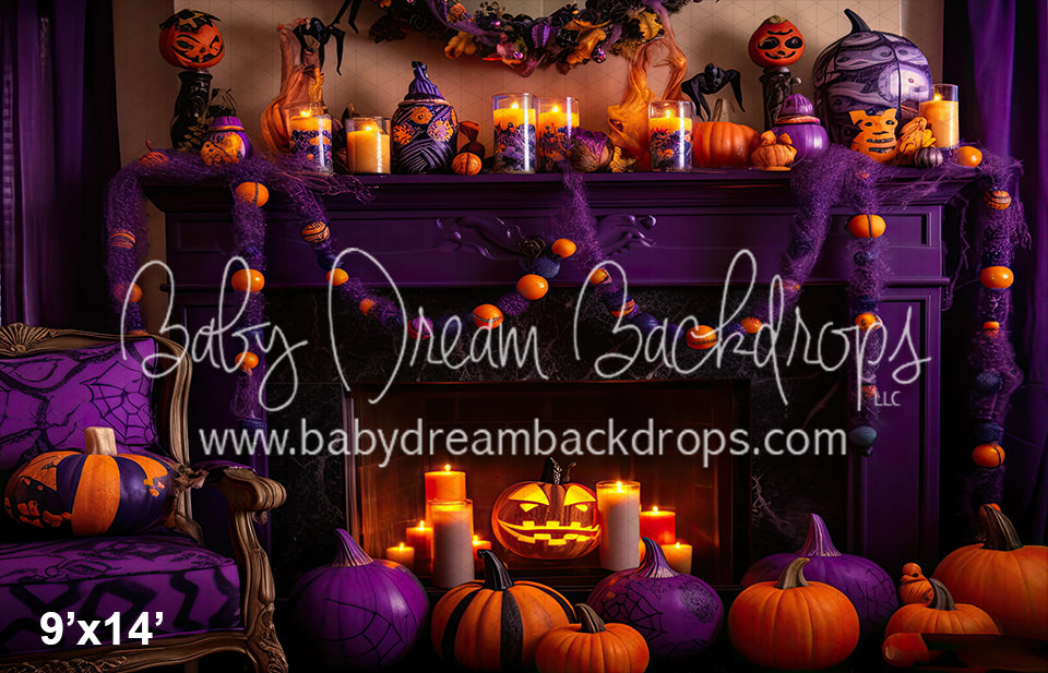 Cute Quirky Halloween Fireplace (SM)