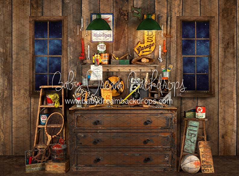 Dad's Garage Windows Night (JA)