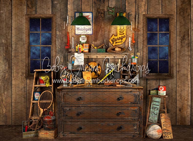 Dad's Garage Windows Night (JA)