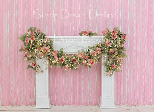 Dainty Floral And Pearl Hearth