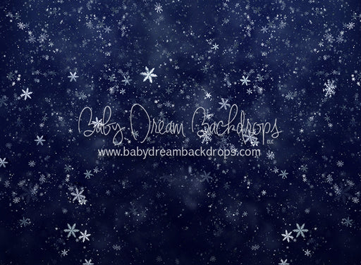 Dancing Snowfall Blue