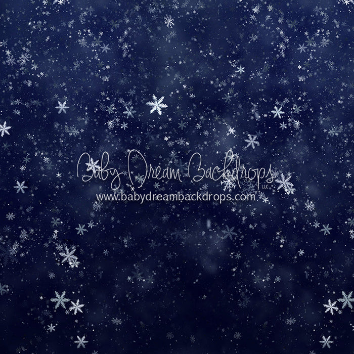 X Drop dancing snowfall blue