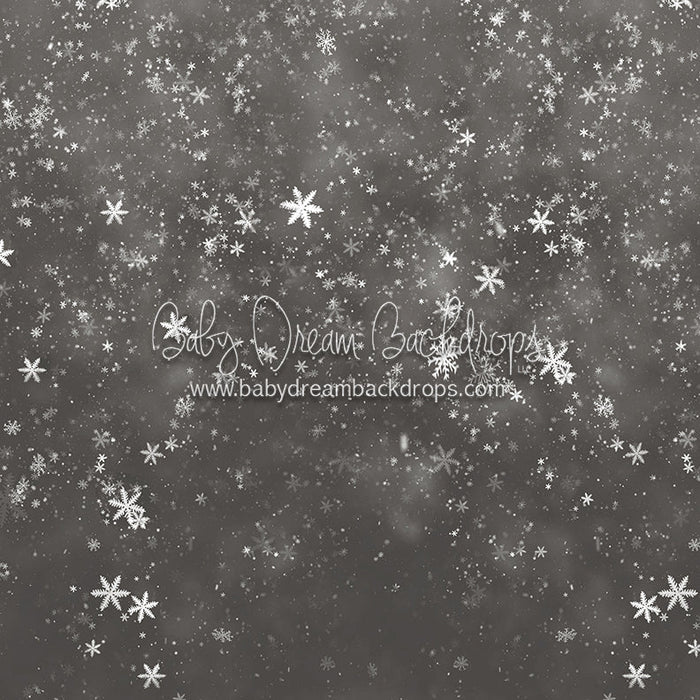 X Drop dancing snowfall gray