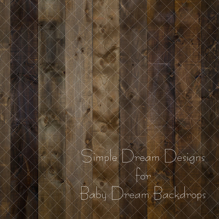 X Drop dark barnboard