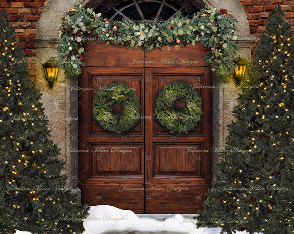 December Door Wreath
