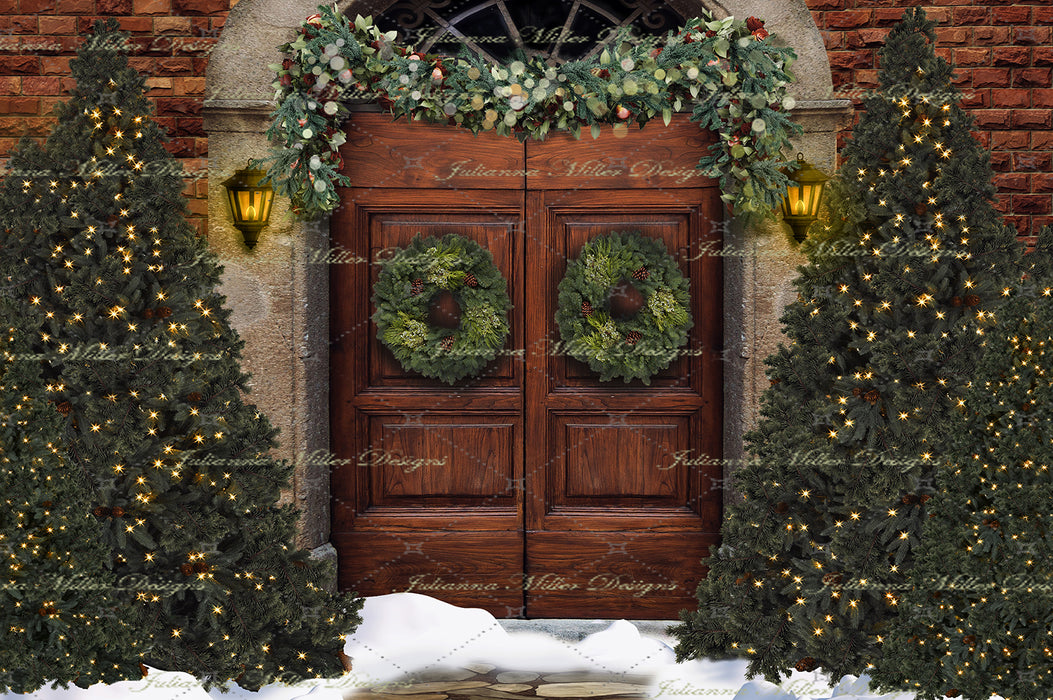 December Door Wreath