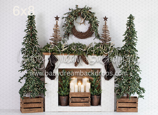 Deep Ever Green Christmas with Lights