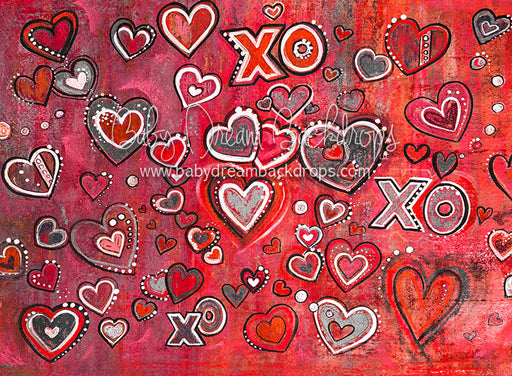 Devoted Doodles Reds - 60Hx80W - SS  