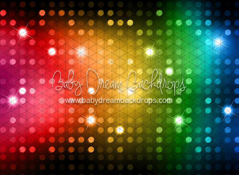 Disco Fever Dance Floor Fabric Drop (CC)