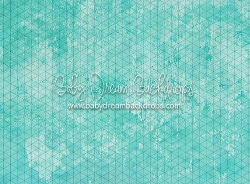 Distressed Aqua Wall (CC)