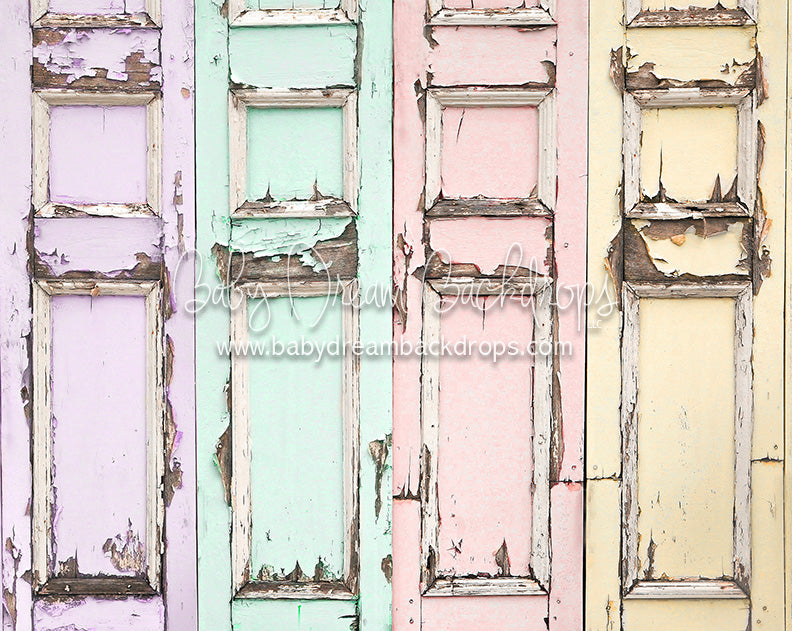 Distressed Spring Doors - 8x10 - CC 
