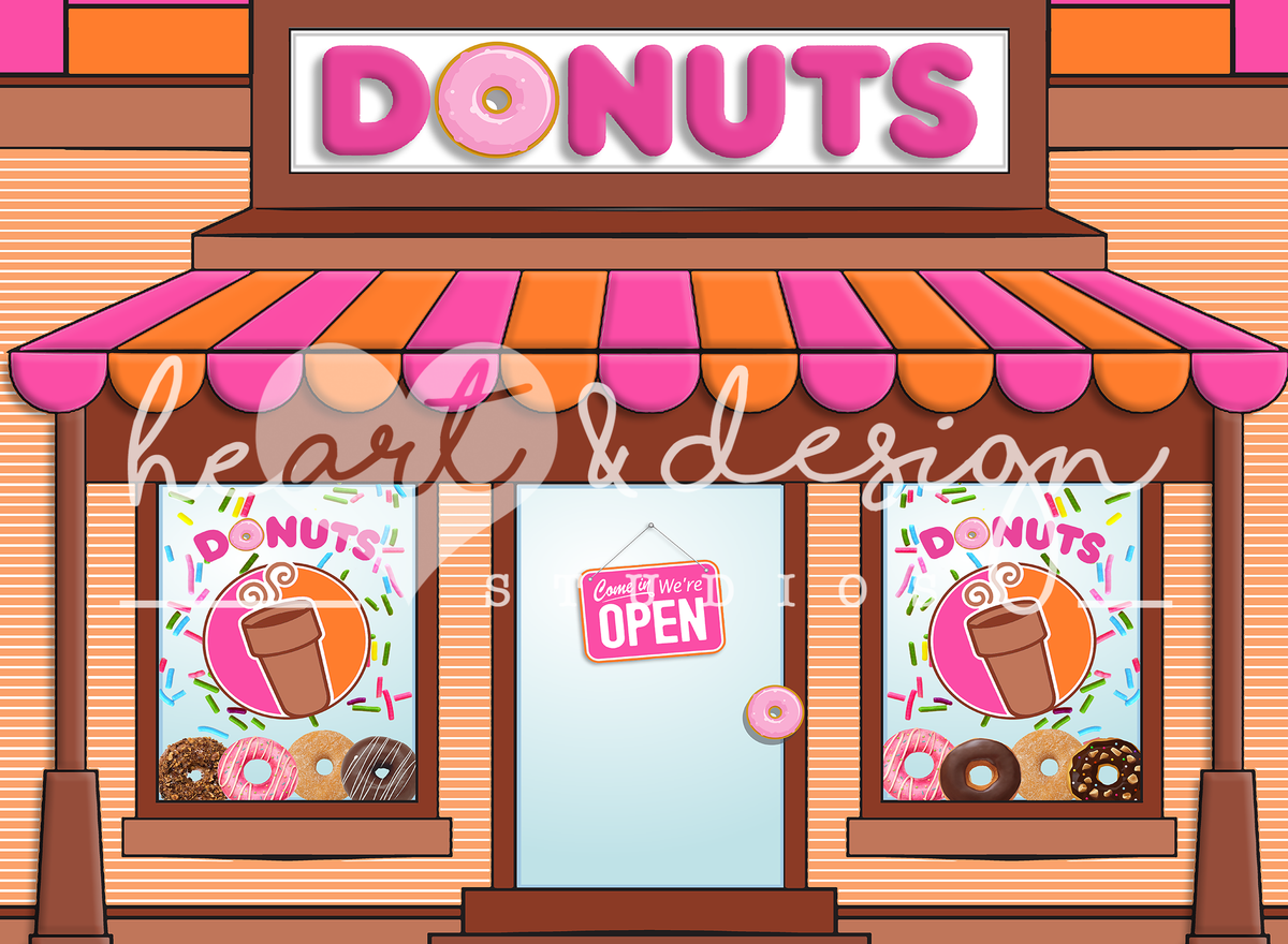 Donut Dunkin — Baby Dream Backdrops
