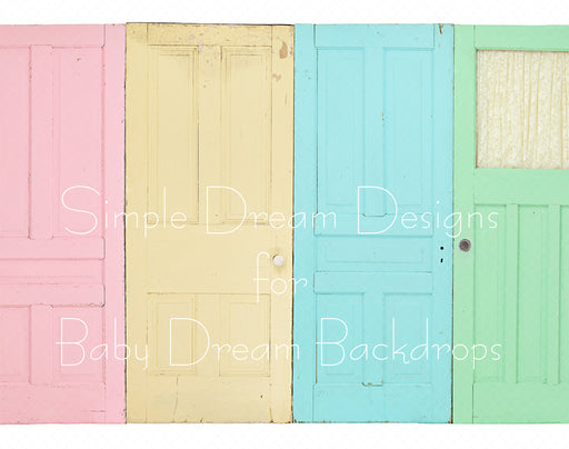 Doors Pink Yellow Blue Green