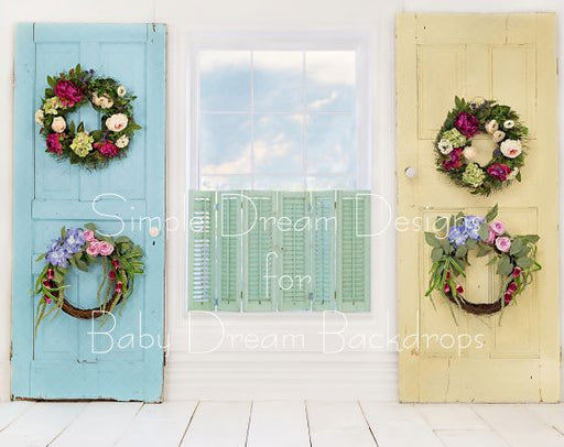 Doors Shutters And Wreaths