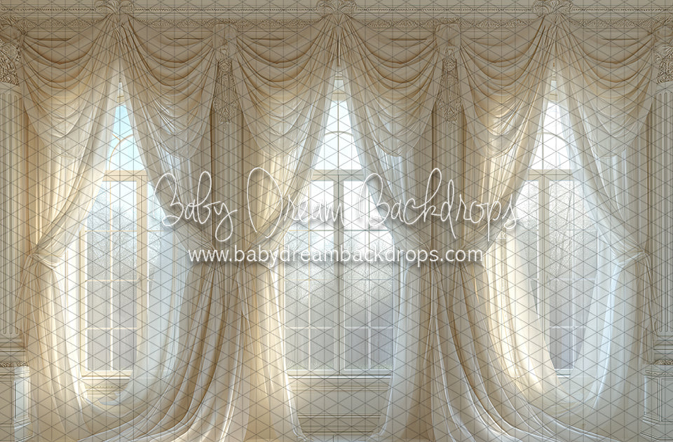 Window Draped Draped Window Elegance (BD) — Baby Dream Backdrops