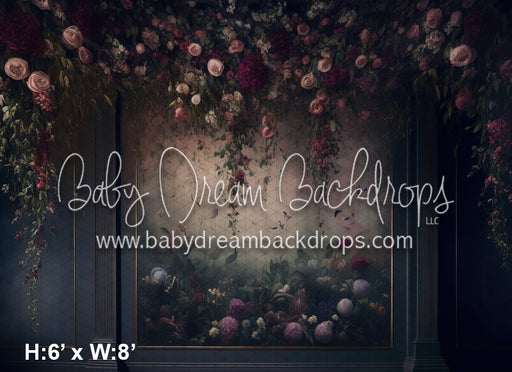 Draped Elegance Blooms Wall (MD)