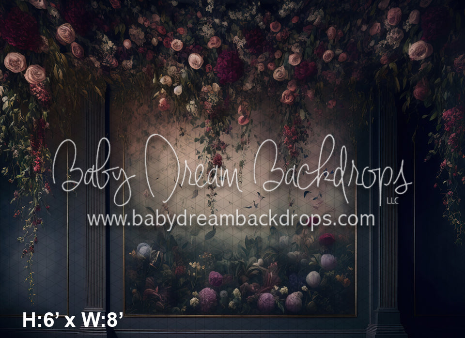 Draped Elegance Blooms Wall (MD)