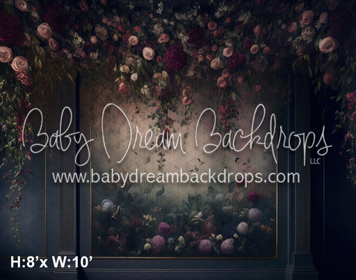 Draped Elegance Blooms Wall (MD)
